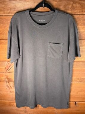 Goodfellow & Co Men’s Charcoal Short-Sleeve Pocket Tee Size Medium 🩶